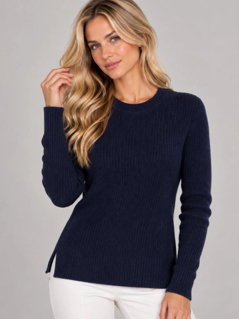 The Cashmere Project Midnight Blue Sweater XS X-Small 100% Cashmere